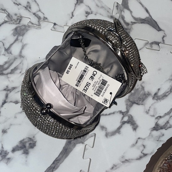 NWT rhinestone round clutch - Picture 3 of 4